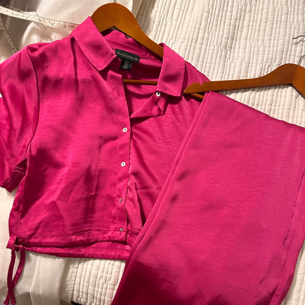 House of Harlow 1960 Vibrant Pink Jumpsuit